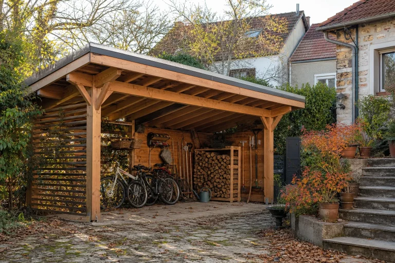 Carport paysagiste en Île-de-France