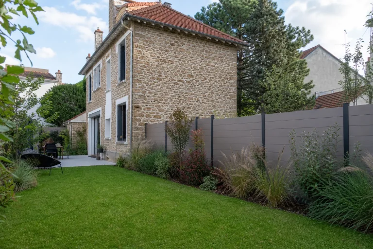 Clôture en ganivelle de châtaignier en Île-de-France